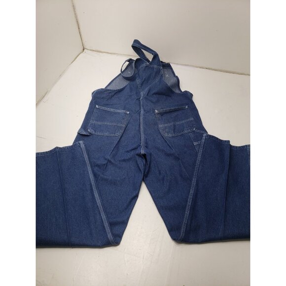 Carhartt Overalls Mens 38x32 Blue Denim 100% Cotton RN#14806 Pre Owned - Picture 9 of 13